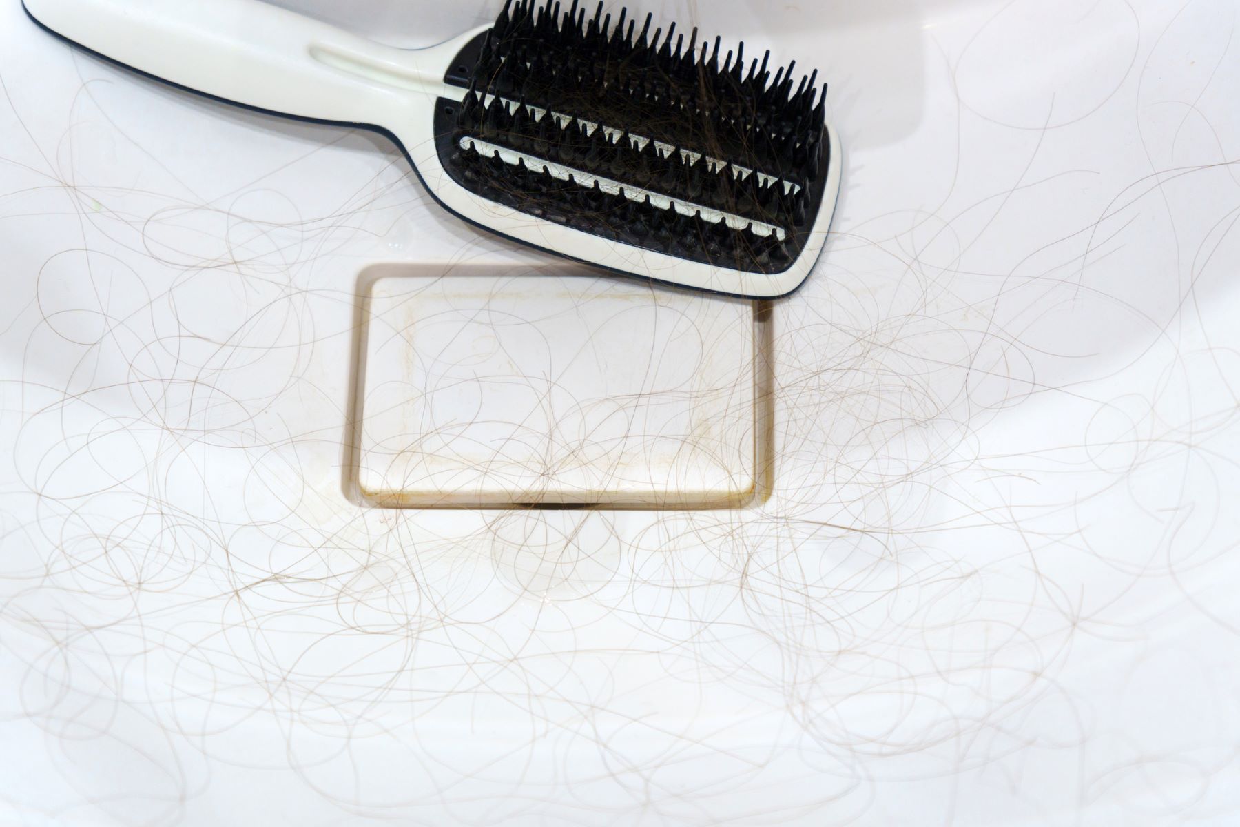 Hair shedding in the shower