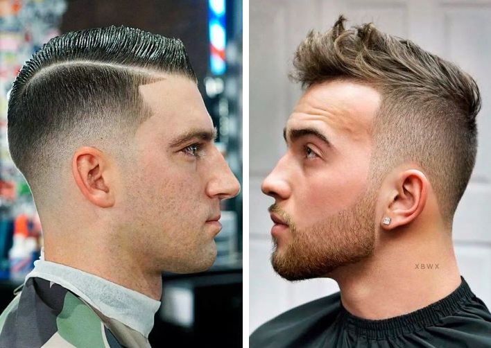 Men wearing a high and tight haircut