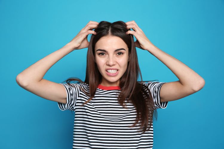 Woman with trichodynia