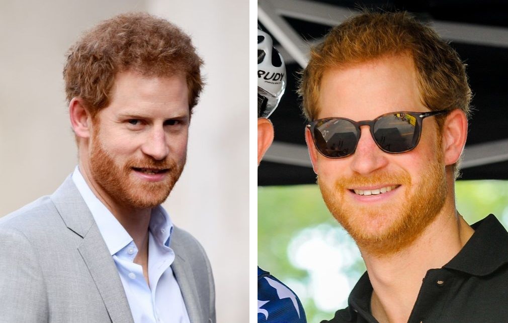 Prince Harry's thicker hair in 2017