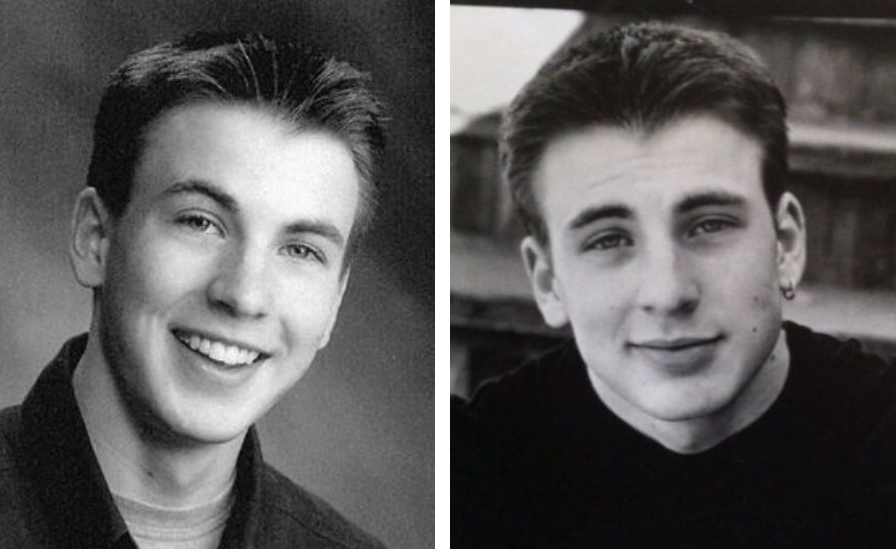 Chris Evans as a teenager