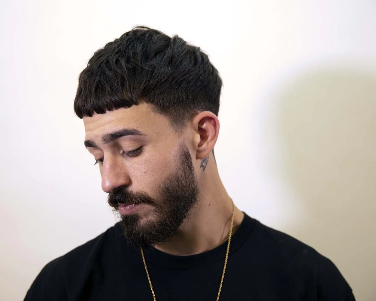 Man wearing a French crop hairstyle