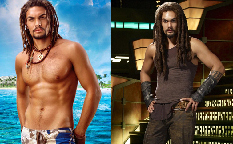 Jason Momoa sporting his first TV beards