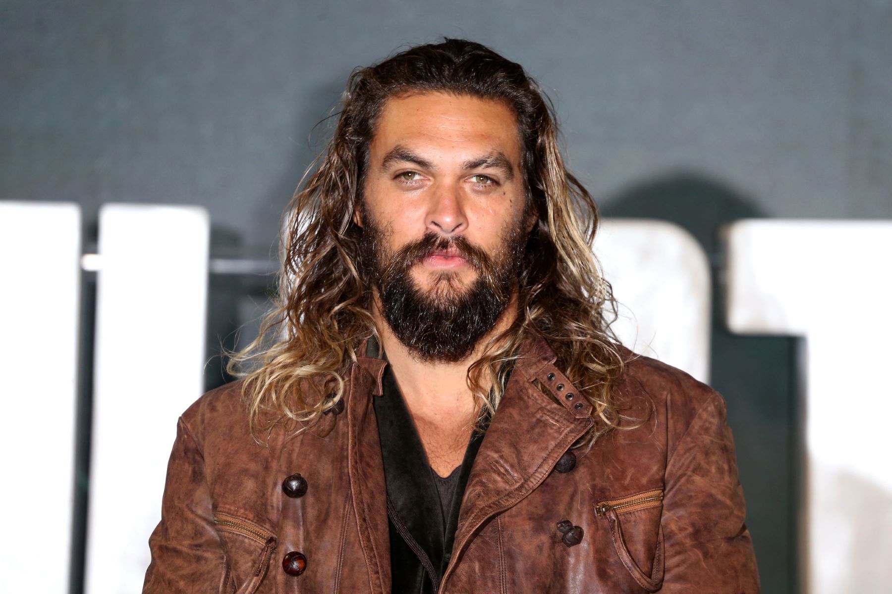 Jason Momoa with a full beard