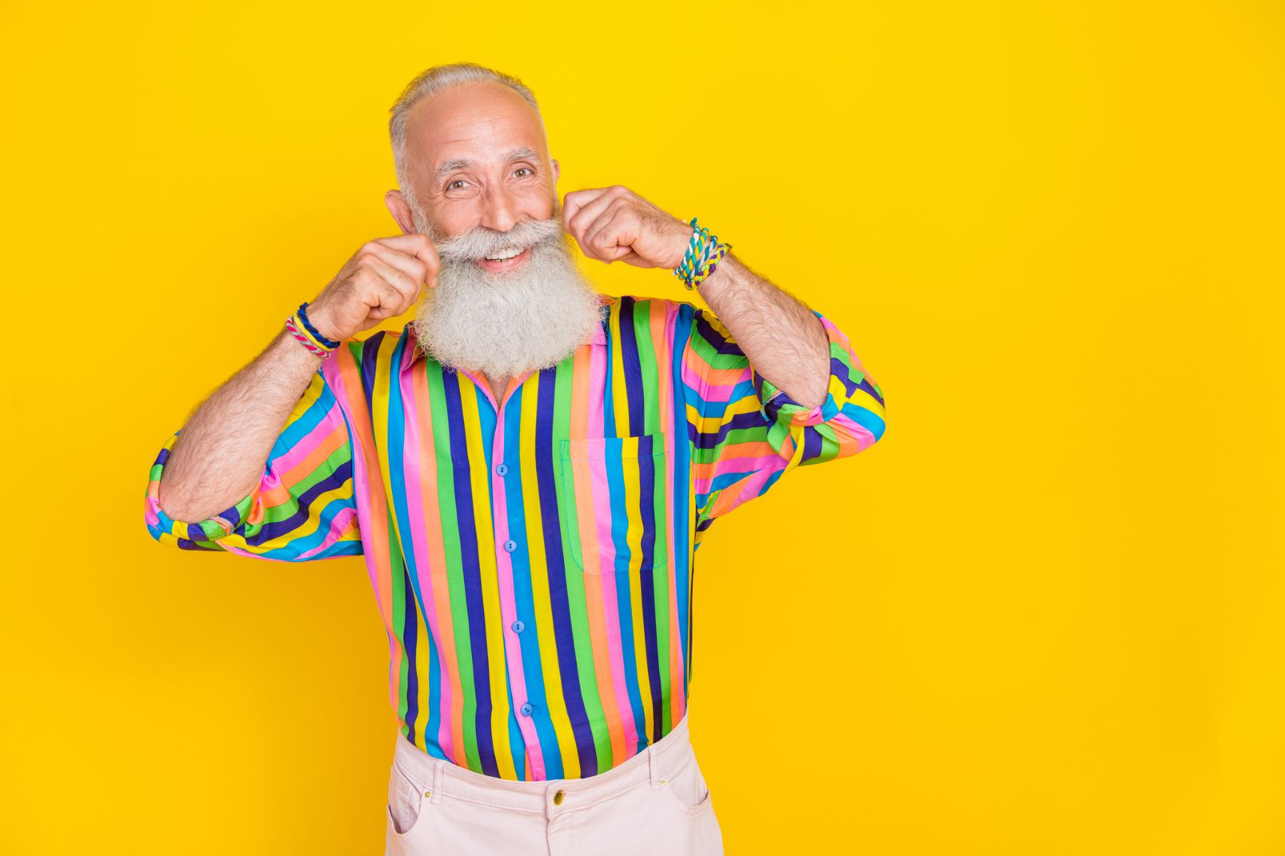 Man wearing a Garibaldi beard