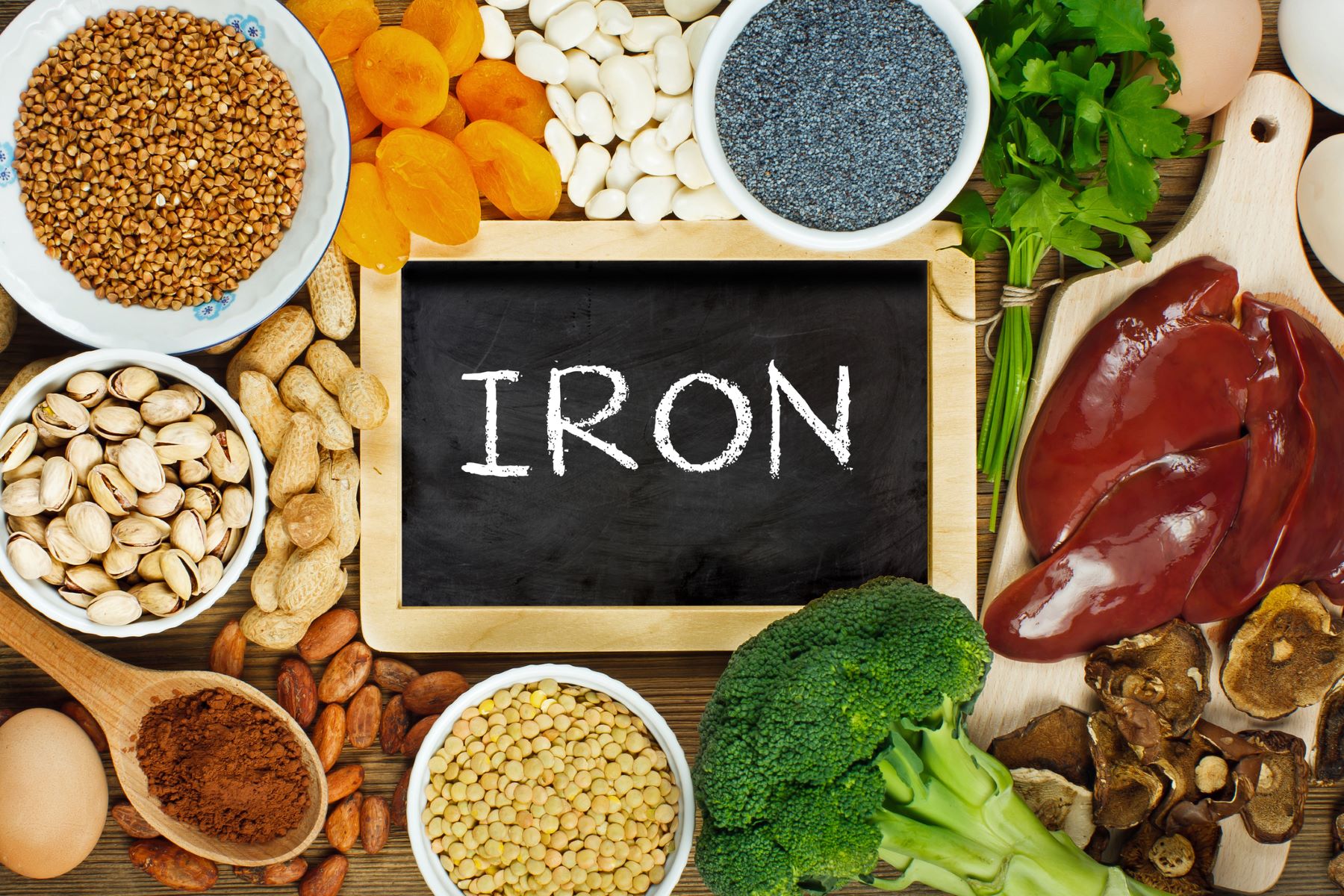 Foods that help prevent iron deficiency anaemia