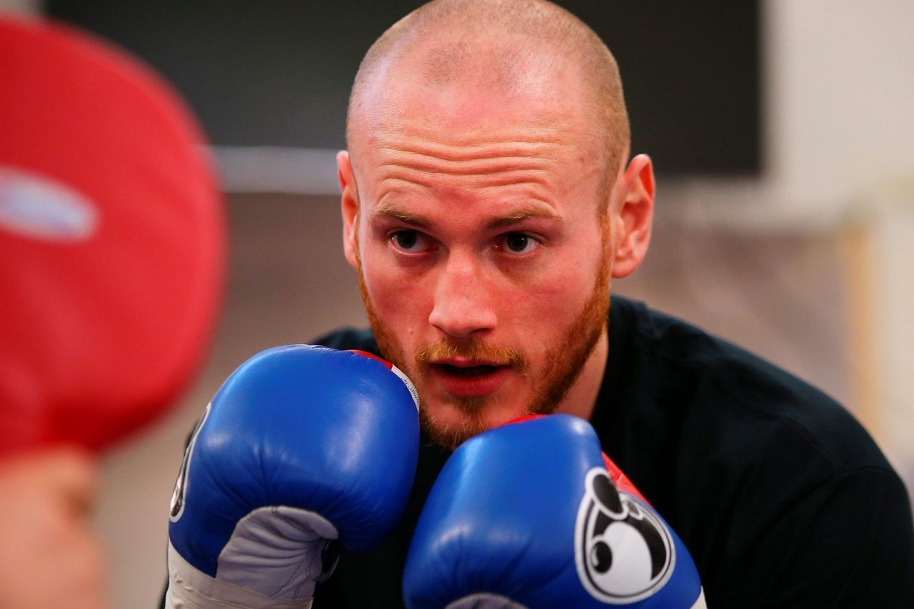 George Groves with a shaved head in 2016