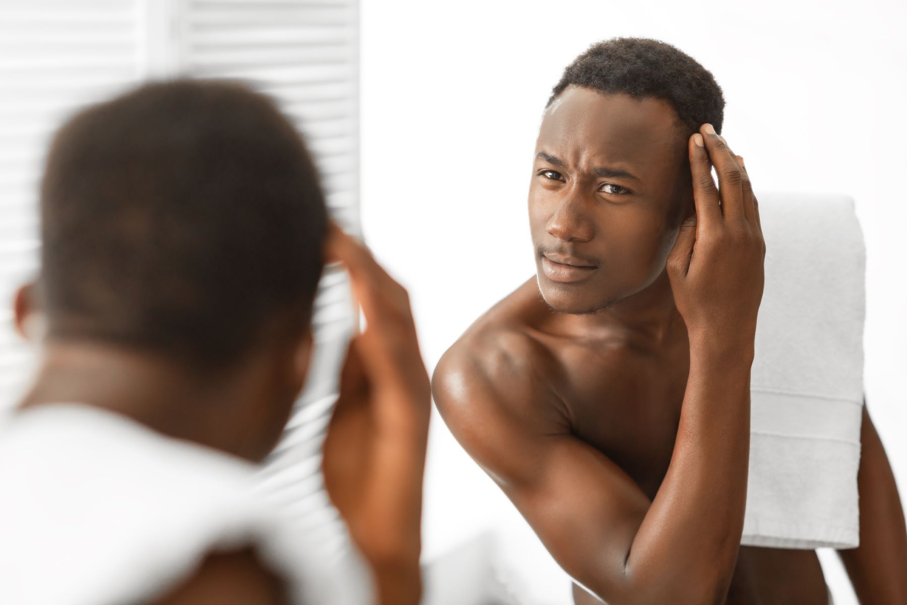 Man with androgenetic alopecia