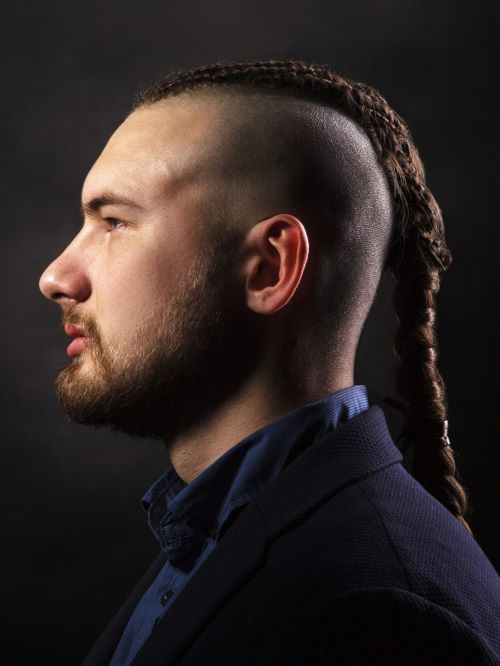 The Viking braid for men with thin hair