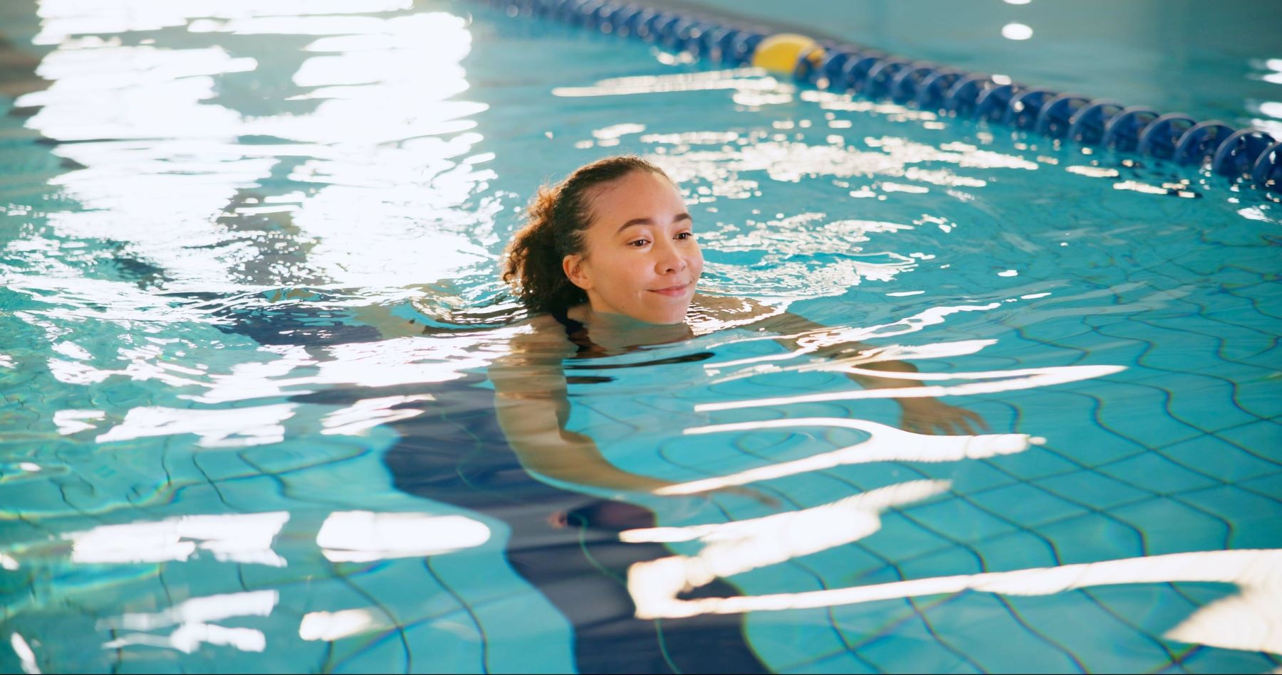 Chlorine can cause dry hair