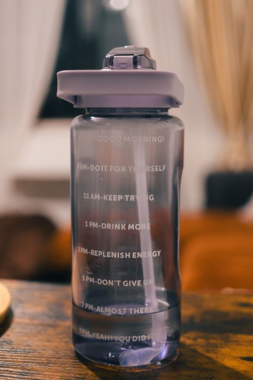 Time marker water bottles can help you stay hydrated