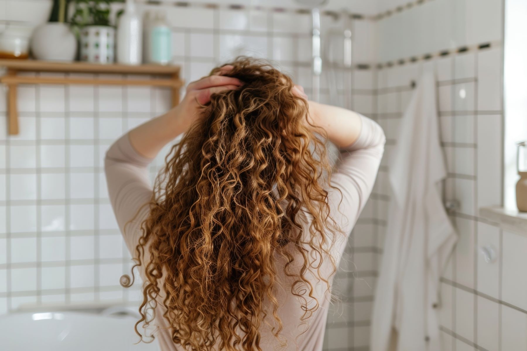 Woman with type 3 hair