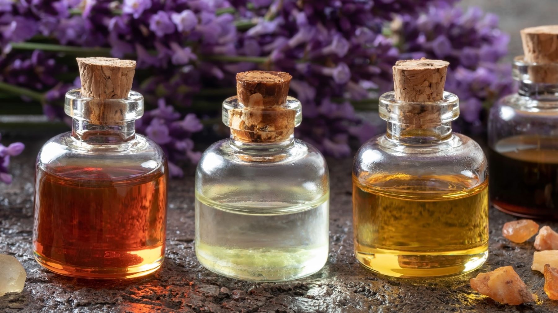 essential oil bottles