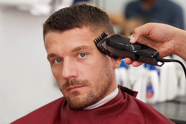 Buzz cut receding hairline