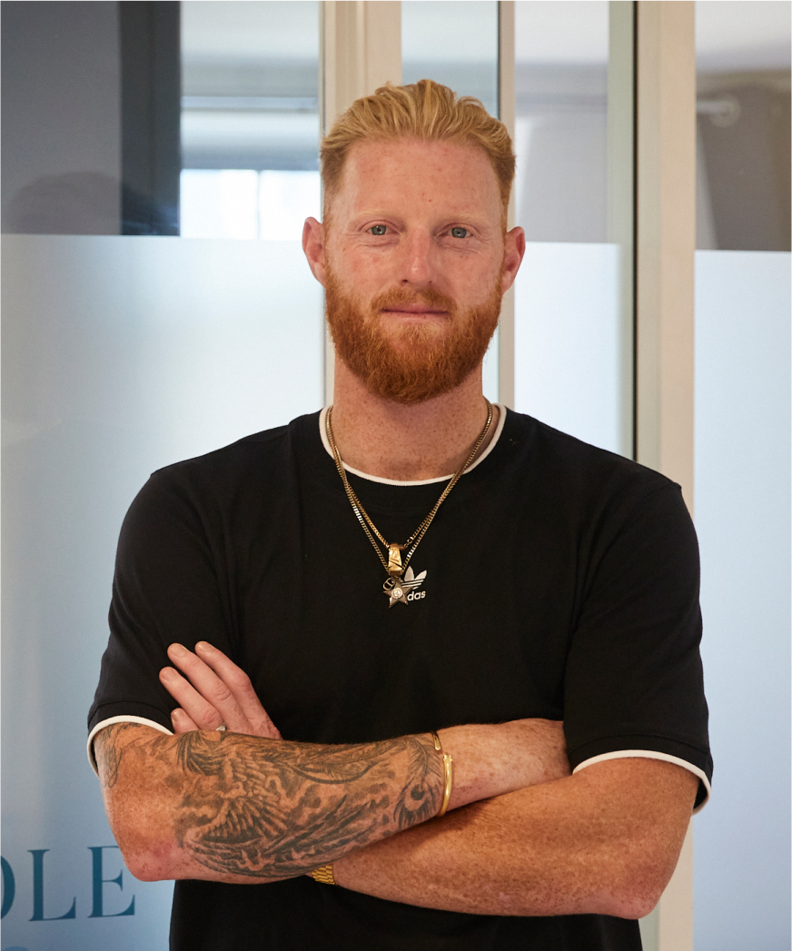 Ben Stokes at the Wimpole Clinic