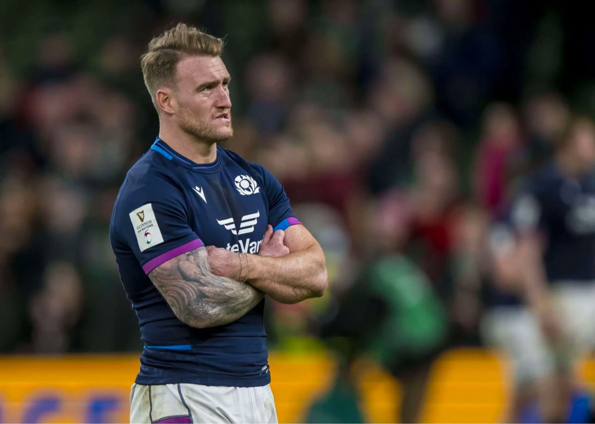 Stuart Hogg on the rugby field