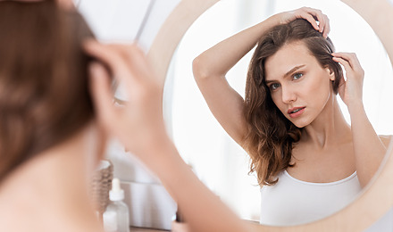 Woman Thinning Hair