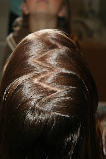 Zig zag parting example