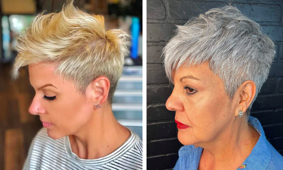 brushed forward pixie cuts