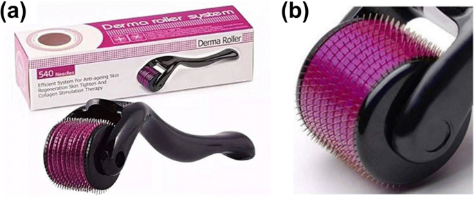 photo of a hand-held derma-roller