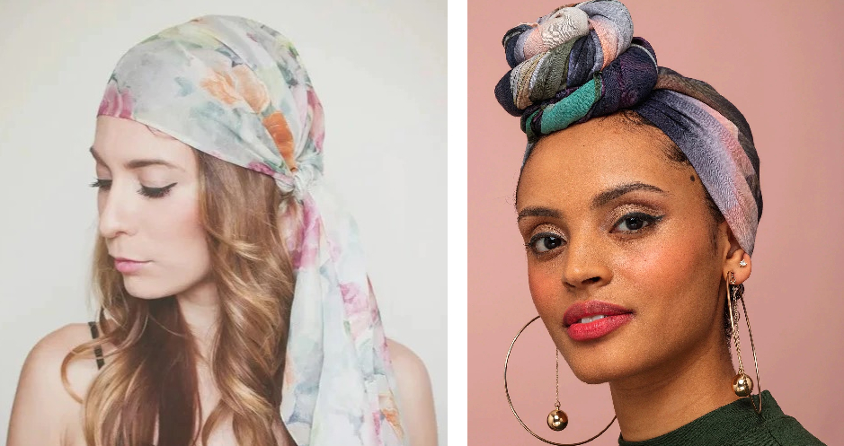 Scarf or headwrap for thinning crown