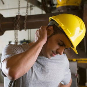 man wearing tight headgear