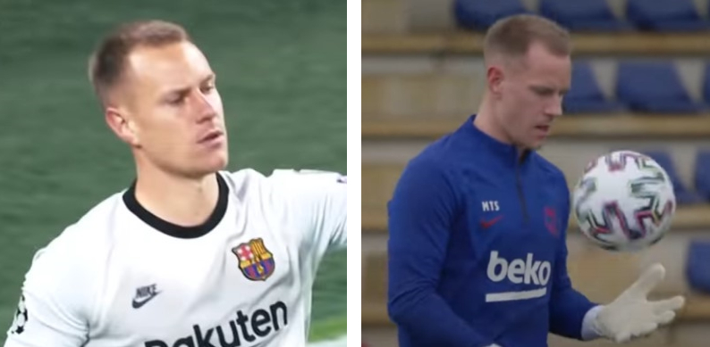 ter Stegen's hair in 2021