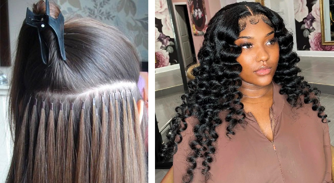 Weaves and hair extensions